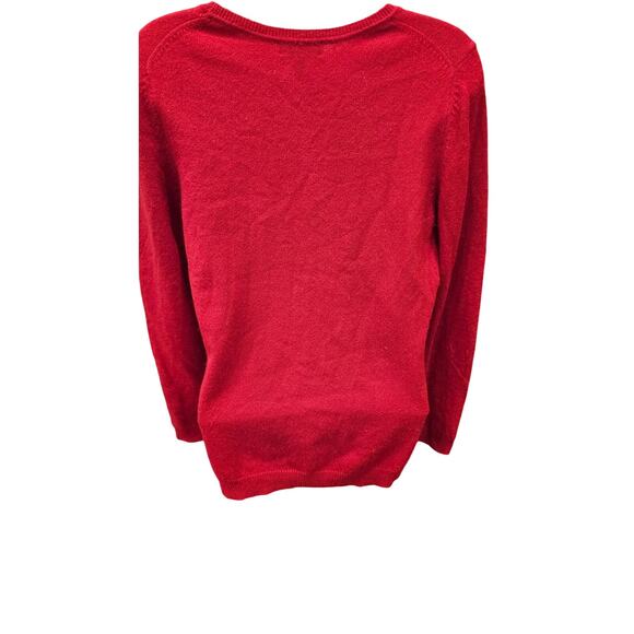 100% Cashmere charter club red M long sleeve winter warm minimalist lightweight - Picture 3 of 7